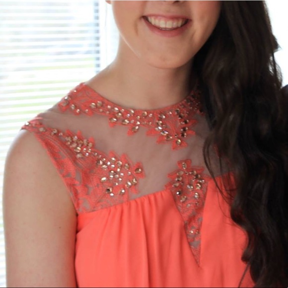 BCBG MAXAZRIA SILK HIGH-LOW DRESS - Picture 7 of 8